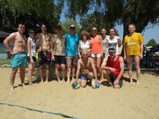 Beach-Volleyball-Turnier am 05. Juli 2015. Auf dem Bild fehlt Richard